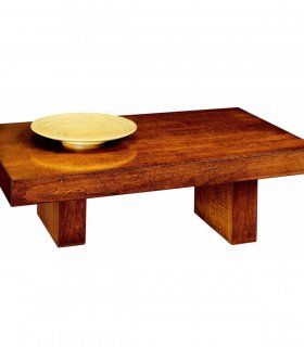 Mesa de centro moderna en nogal Terve