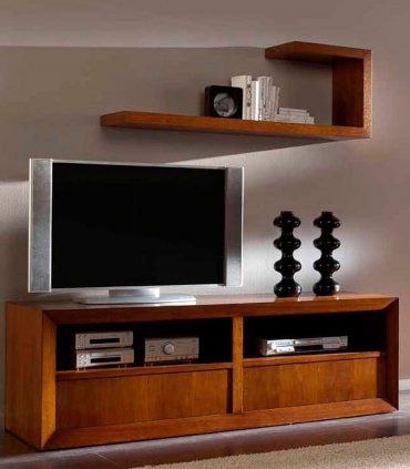 Mueble de Tv. en nogal de estilo contemporáneo Terve