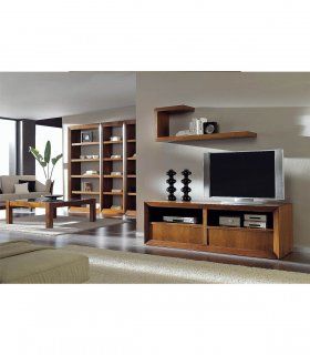 Mueble de Tv. en nogal de estilo contemporáneo Terve
