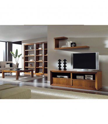 Mueble de Tv. en nogal de estilo contemporáneo Terve