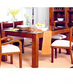 Mesa de comedor clásica en nogal Terve