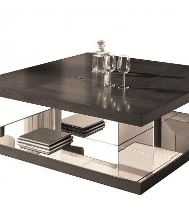 Mesa de centro bar moderna en nogal Osteria