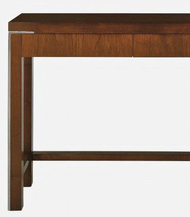 Consola moderna de nogal Akita, vista