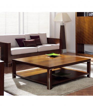 Mesa centro moderna de nogal  Akita