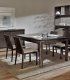 Mesa de comedor moderna de nogal Akita, comedor