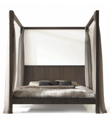 Cama moderna con dosel Akita