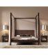 Cama moderna con dosel Akita