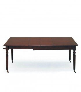 Mesa de comedor clásica Milford, abierta