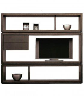 Mueble TV moderno de nogal Gero en Ámbar Muebles