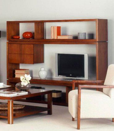 Mueble TV moderno de nogal Gero