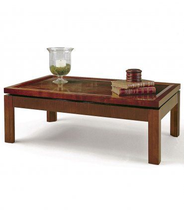 Mesa de centro clásica de nogal Mage