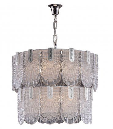 Lámpara colgante Art Déco de Mariner 20123, transparente