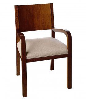 Silla con brazos de nogal Pamel
