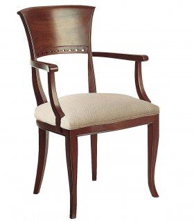 Silla con brazos clásica Nevel