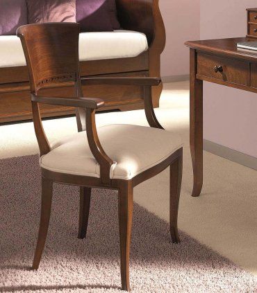 Silla con brazos clásica Nevel