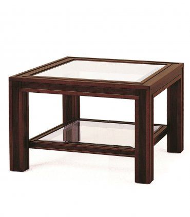 Mesa de centro clásica de nogal Luga, de rincón
