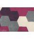 Alfombra Moderna Polígonos Malva de Ámbar Muebles.