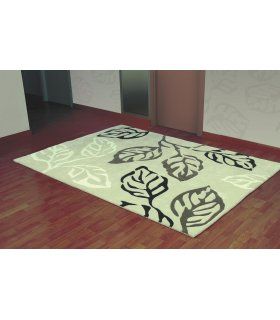 Alfombra Moderna Lana 100 % Hojas de Ámbar Muebles