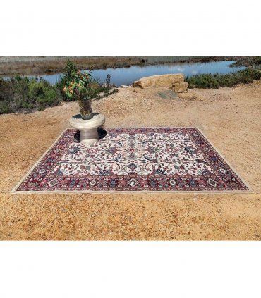 Alfombra de lana clásica Ibai 01 beige