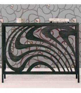 Cubreradiador de forja moderno Ondas