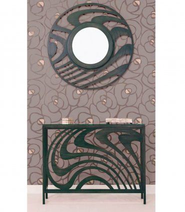 Cubreradiador de forja moderno Ondas