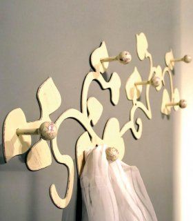 Percha de pared rústica en forja Fortuna