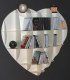 Estantería librería de forja Corazón