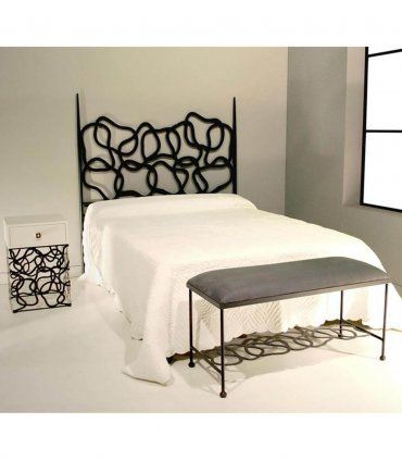 Cabezal en forja Anillas, dormitorio
