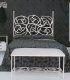 Banqueta forja Rosas, cama