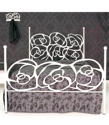 Cama de forja Rosas