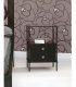 Dormitorio moderno de forja Ondas, mesita
