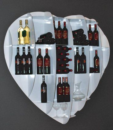 Bar botellero moderno de forja Corazón