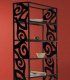 Estantería librería moderna en forja Hojas, detalle