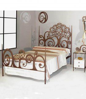 Cama de forja rústica Edén