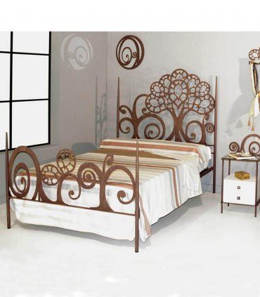 Cama de forja rústica Edén