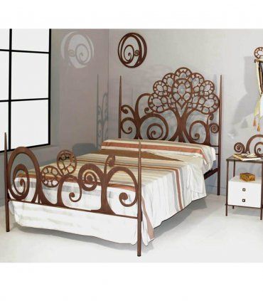 Dormitorio de estilo rústico Edén, cama