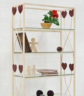 Estantería librería de forja Julieta, detalle