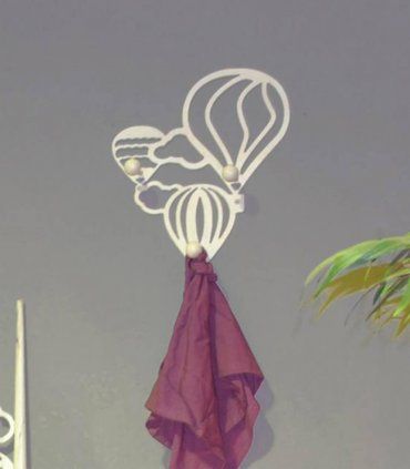 Percha de pared en forja Globos