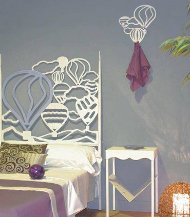 Percha de pared en forja Globos