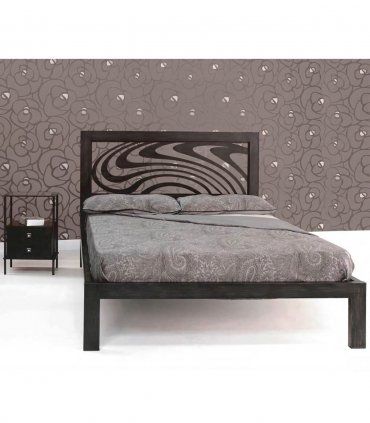 Cama de forja moderna Ondas