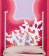 Dormitorio juvenil en forja Mariposas, cabecero