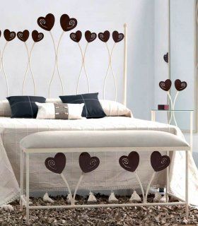 Banqueta pie de cama en forja Julieta