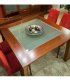 Mesa moderna cuadrada de comedor Esperia, vista