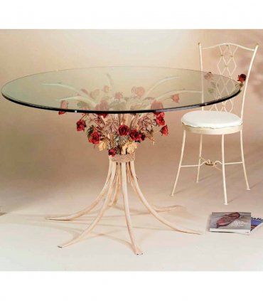 Mesa de comedor clásica en forja Divaren