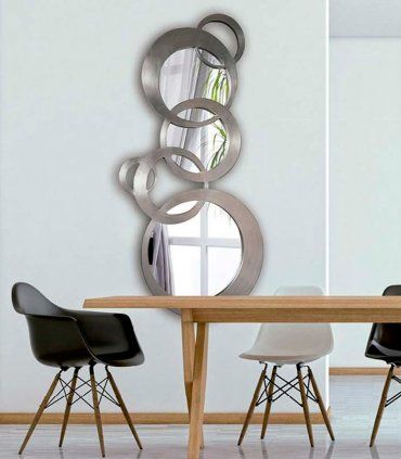 Espejo moderno decorativo Esfera plata