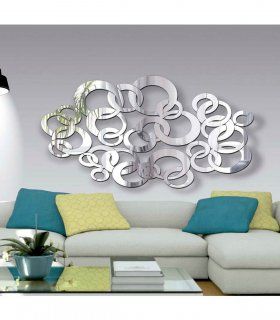 Espejo de cristal decorativo Aros