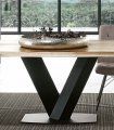 Mesa de comedor moderna pata central Goyaa