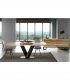 Mesa de comedor moderna pata central Goyaa, comedor