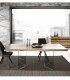 Mesa de comedor moderna patas de cristal Goyaa