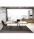 Mesa de comedor moderna patas de cristal Goyaa